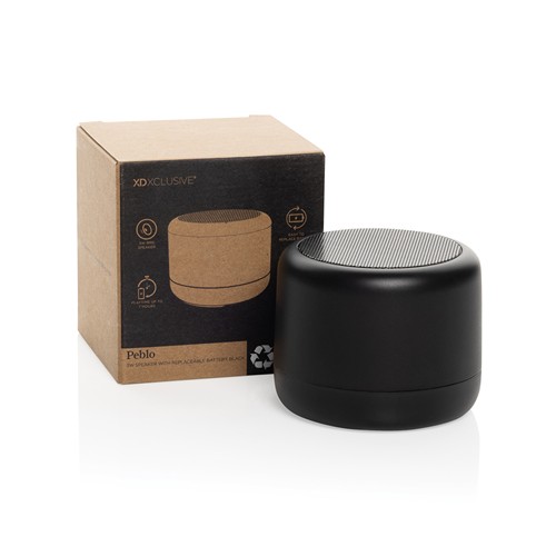 Enceinte 3W avec batterie amovible Peblo RCS Enceinte 3W avec batterie amovible Peblo RCS