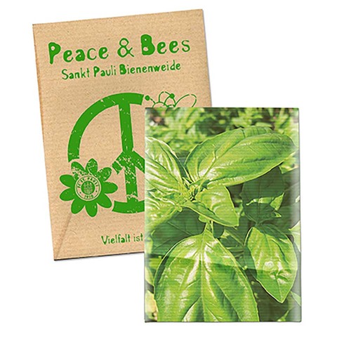 Zaadzakjes standaard papier - Soda kraftpapier - Basilicum
