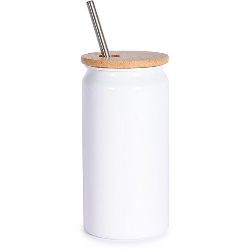 380 ML MUG IN RECYCLED ALUMINIUM, BAMBOO AND STAINLESS STEEL