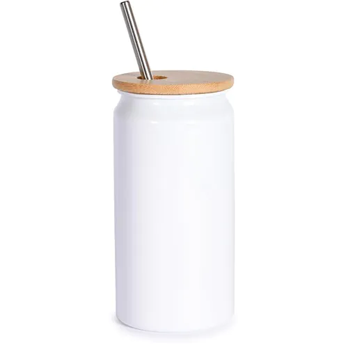 380 ML MUG IN RECYCLED ALUMINIUM, BAMBOO AND STAINLESS STEEL