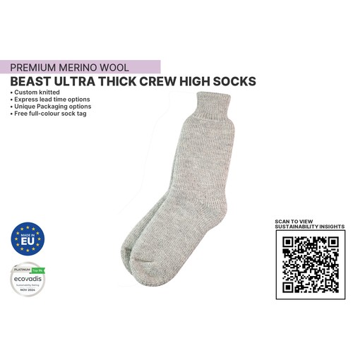 BEAST Calzino alto ultra spesso