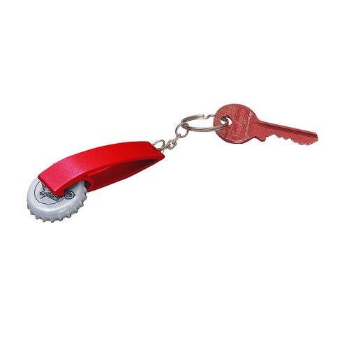 Aluminium key ring with bottle opener