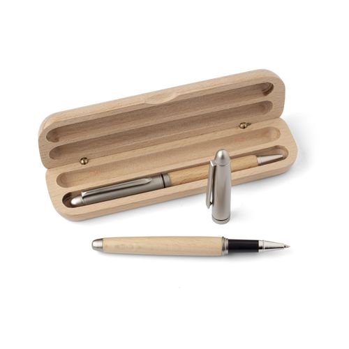 Beechwood writing set Oliviero