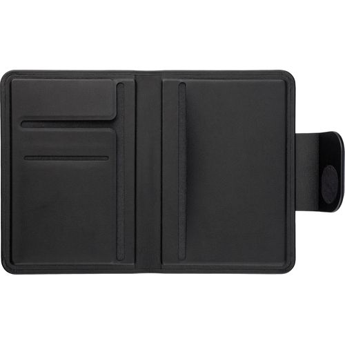 Recycled PU passport holder Mavi