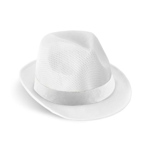 MANOLO POLI. Hat in PP with white polyester ribbon MANOLO POLI. Hat in PP with white polyester ribbon