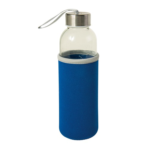 Gourde en verre avec bouchon en acier, 500 ml