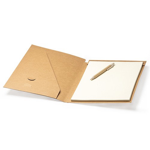 Carpeta con bolígrafo y bloc Margo Carpeta con bolígrafo y bloc Margo