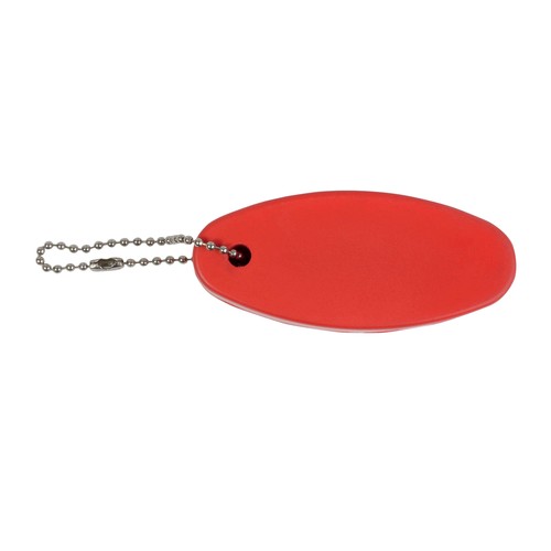 Oval floating PU key ring
