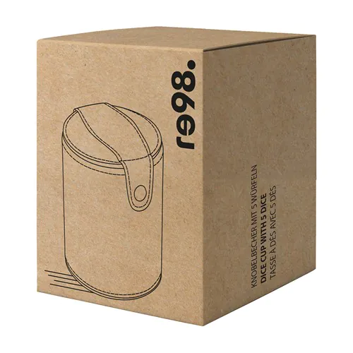 Dice cup with 5 dice RE98-BETEROU