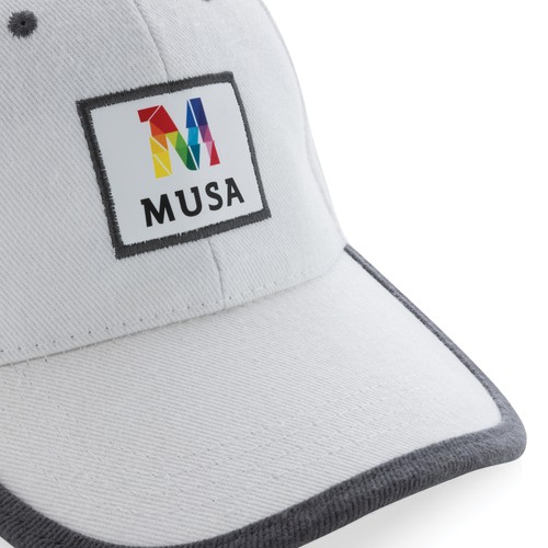 Casquette contraste 6 panneaux coton recyclé Impact AWARE™ Casquette contraste 6 panneaux coton recyclé Impact AWARE™