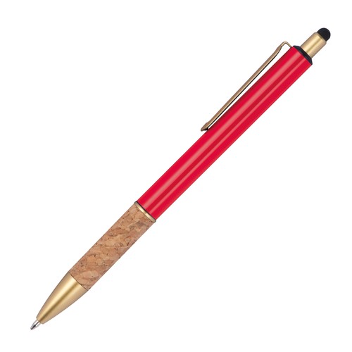 Ball pen with cork grip zone Ball pen with cork grip zone