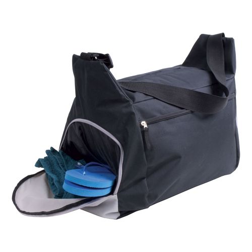 600D polyester sports/travel bag with adjustable shoulder strap, 2 compartments 600D polyester sports/travel bag with adjustable shoulder strap, 2 compartments