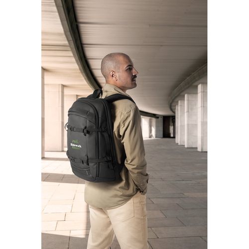KAMPALA. Mochila para portátil en poliéster reciclado de alta densidad 900D, con revestimiento resistente al agua y forro de poliéster reciclado 210D 17'3" KAMPALA. Mochila para portátil en poliéster reciclado de alta densidad 900D, con revestimiento resistente al agua y forro de poliéster reciclado 210D 17'3"