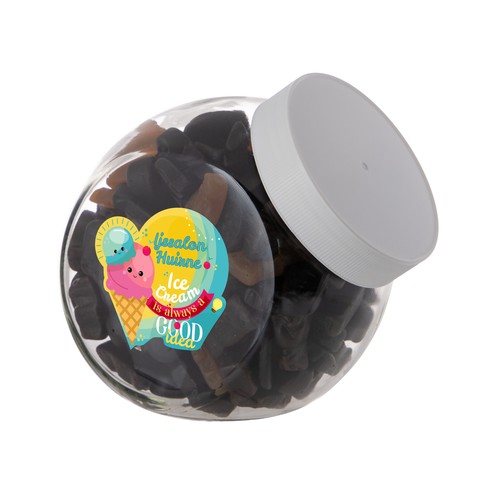 Medium glass jar 0,9 liter Medium glass jar 0,9 liter