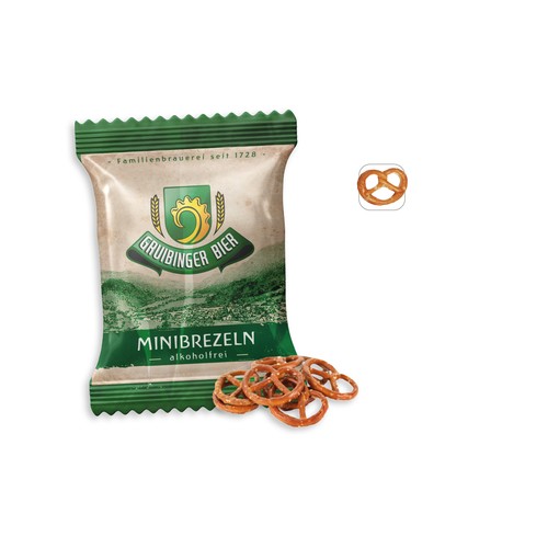Mini Salty Pretzels promotional bag, Mini Salty Pretzels