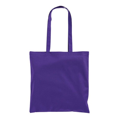 Shopper in cotone, manici lunghi