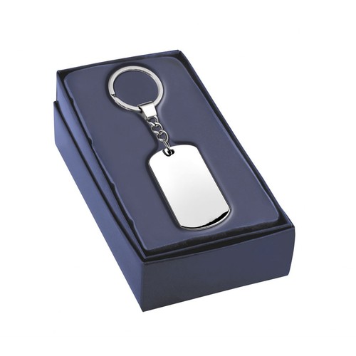PORTE-CLÉS PLAQUE RECTANGULAIRE 30x54mm