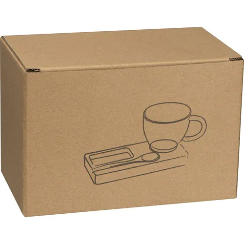 bamboo tray with spoon and glass mug bamboo tray with spoon and glass mug