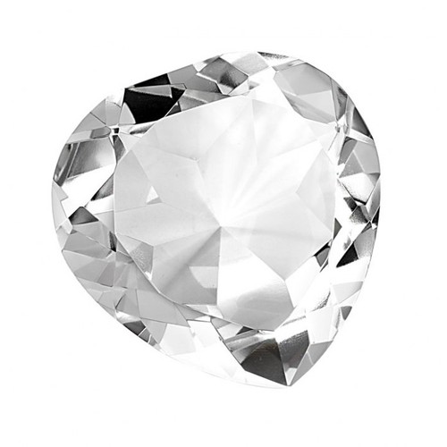 COEUR EN VERRE BLANC diam mm 100 COEUR EN VERRE BLANC diam mm 100