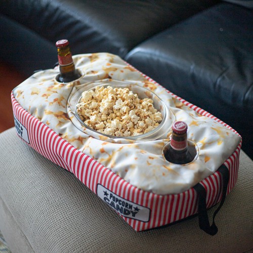 CUSTOMIZABLE SNACK AND DRINK CUSHION