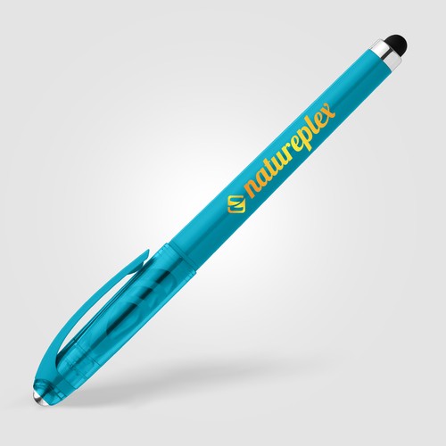 Stylo Prism en plastique recyclé avec stylet, boule anti-stress et encre gel Stylo Prism en plastique recyclé avec stylet, boule anti-stress et encre gel
