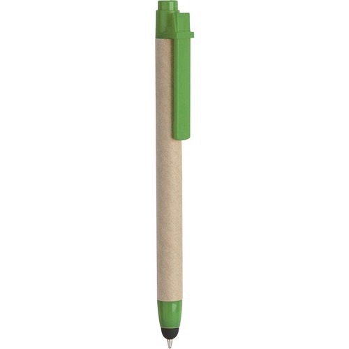 TOUCH SCREEN BALLPOINT PEN IN PLASTIC AND RECYCLED CARDBOARD