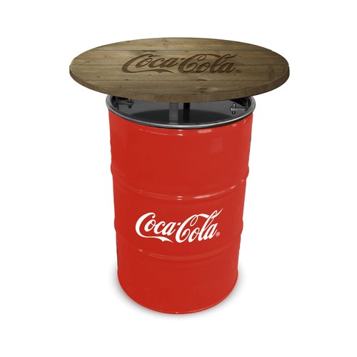 Barrel Table RAL Colour with Barnwood Table Top