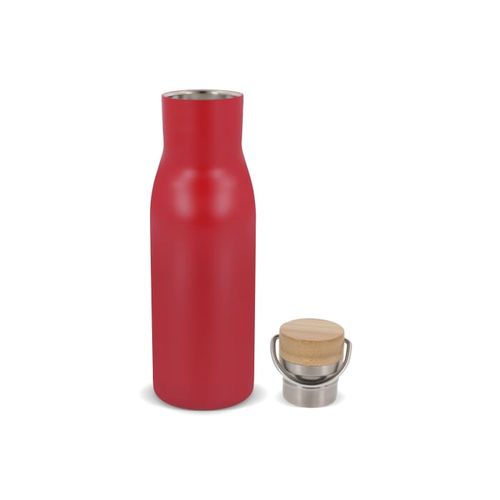 Isolier-Flasche mit Bambusdeckel, 500ml Isolier-Flasche mit Bambusdeckel, 500ml