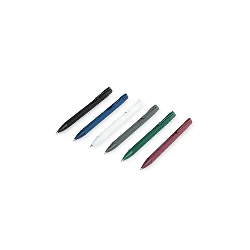 CLINT. Recycled aluminium (100% rAL) ballpoint pen with rubber finish