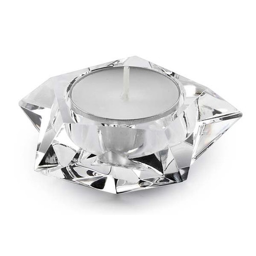 PORTE-BOUGIE CHAUFFE PLAT CRISTAL ETOILE PORTE-BOUGIE CHAUFFE PLAT CRISTAL ETOILE