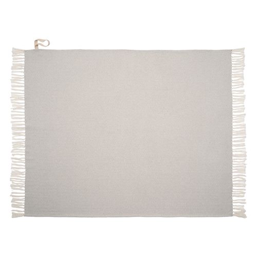 Couverture à franges fabriquée à partir de matériaux 100 % recyclés Couverture à franges fabriquée à partir de matériaux 100 % recyclés