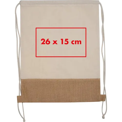 Gymbag with jute bottom Gymbag with jute bottom