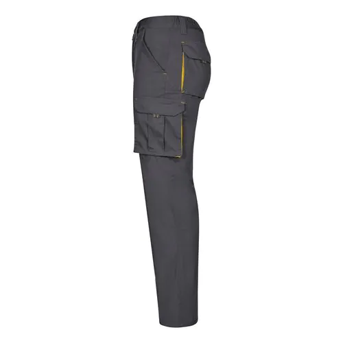 VL FIDES. Two-tone, multi-pocket stretch trousers (240g/m²), in cotton (46%), EME (38%) and polyester (16%) VL FIDES. Two-tone, multi-pocket stretch trousers (240g/m²), in cotton (46%), EME (38%) and polyester (16%)