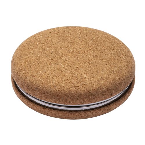 Cork mirror with double magnification