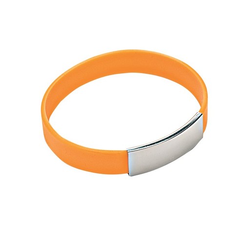 BRACELET FOR MAN SILICONE ORANGE