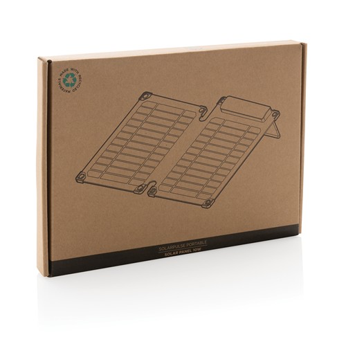 Solarpulse gerecycled plastic draagbaar solar panel 10W