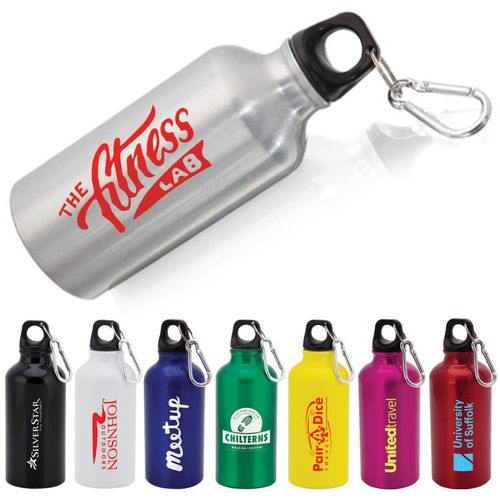 Aluminium Bottle With Carabiner Lid Mento (400ml) Aluminium Bottle With Carabiner Lid Mento (400ml)