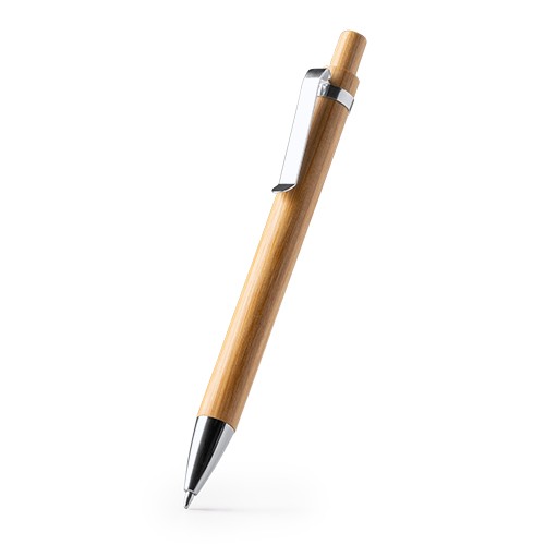 Ballpoint pen with a retractable mechanism, button Cibele