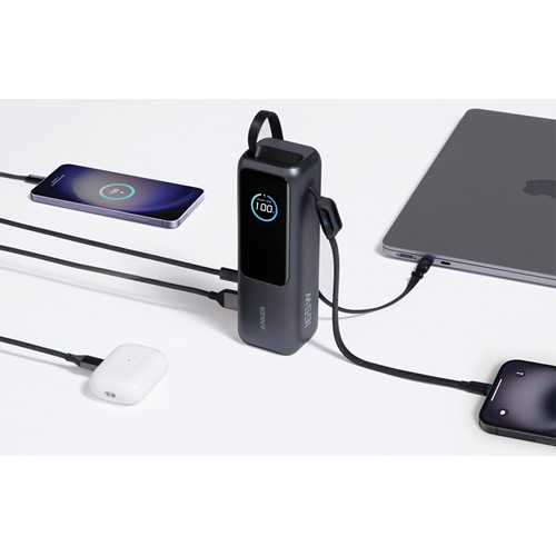 Powerbank 25.000 mAh et 165 W avec câble intégré Anker Powerbank 25.000 mAh et 165 W avec câble intégré Anker