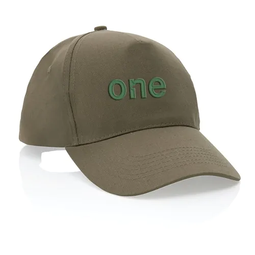 Casquette 5 panneaux en coton recyclé 190gr IMPACT