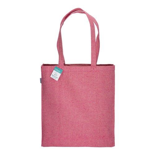 Tote bag en coton recyclé 280 g/m2, anses longues et soufflet Tote bag en coton recyclé 280 g/m2, anses longues et soufflet