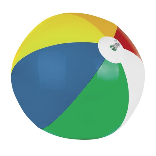 Balle de plage gonfiable en PVC bicolore, diamère 28 cm