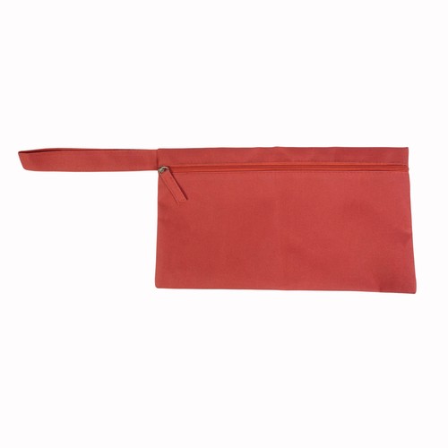 Porte-documents en polyester avec fermeture zip et poignée pratique