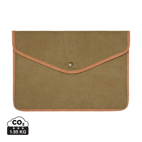 VINGA Bosler GRS recycled canvas 16" laptop sleeve VINGA Bosler GRS recycled canvas 16" laptop sleeve