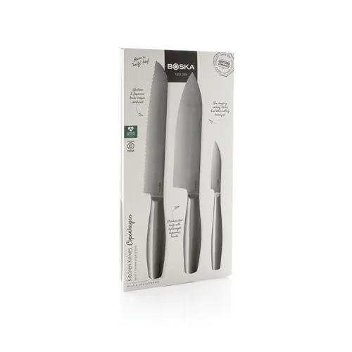 BOSKA Kitchen Knives Copenhagen, set of 3