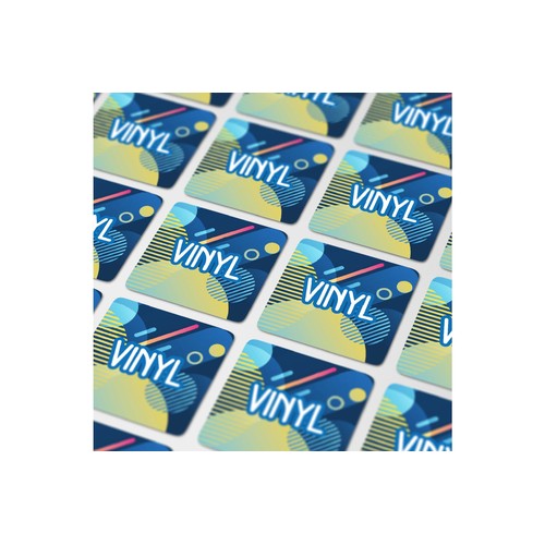 Vinyl Sticker Kwadratowy 30x30mm Vinyl Sticker Kwadratowy 30x30mm
