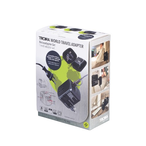 Adattatore da Viaggio Universale TROIKA WORLD TRAVEL ADAPTER