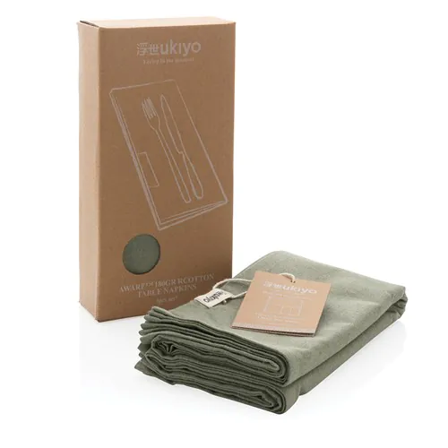 Ukiyo Aware™ 180gr rcotton table napkins 4pcs set Ukiyo Aware™ 180gr rcotton table napkins 4pcs set