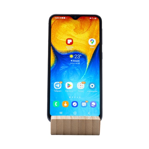Bamboo mobile phone stand