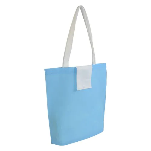 Not woven 80g/m2 foldable shopping bag with short handles Not woven 80g/m2 foldable shopping bag with short handles